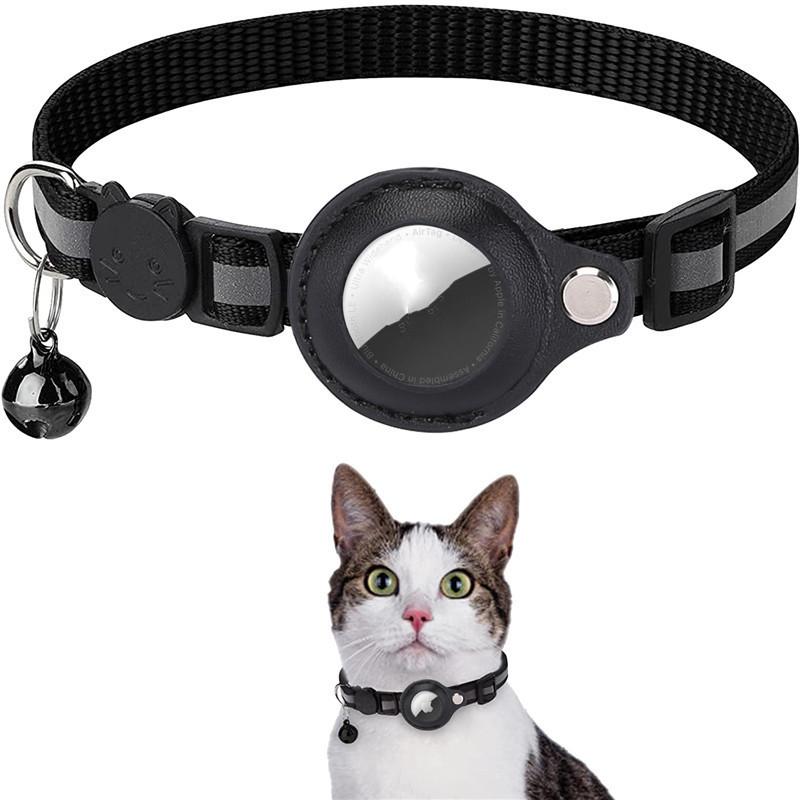 Waterproof Reflective Airtag Collar Holder – Nylon Protective Case for Cats, Dogs, Puppies & Kittens