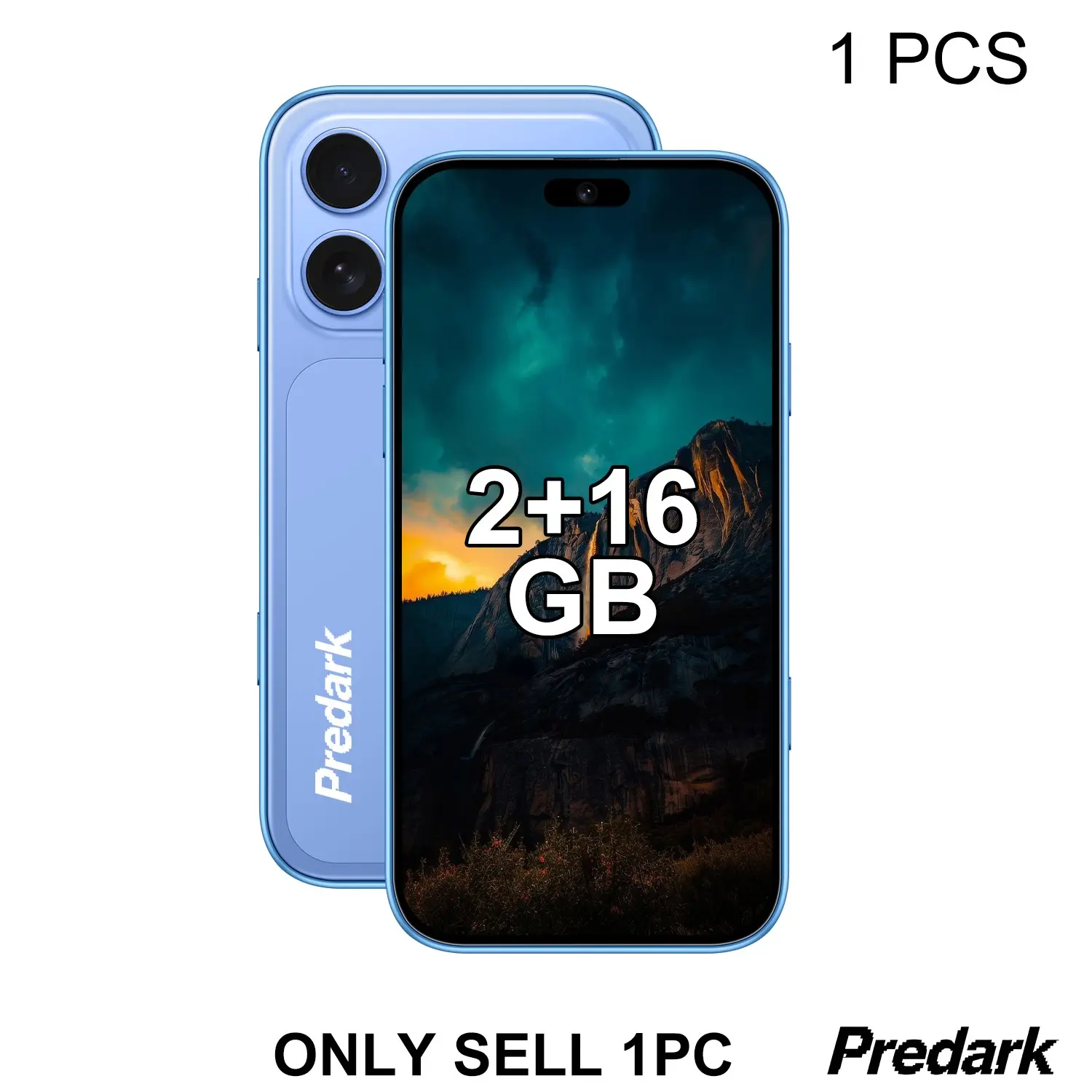 Predark I17 Mini 3.75-Inch Mini Pocket Backup Phone, 2+16g Expandable, 20mp Dual Camera, 1750mah Long Battery, 3g Dual Sim, Android 10