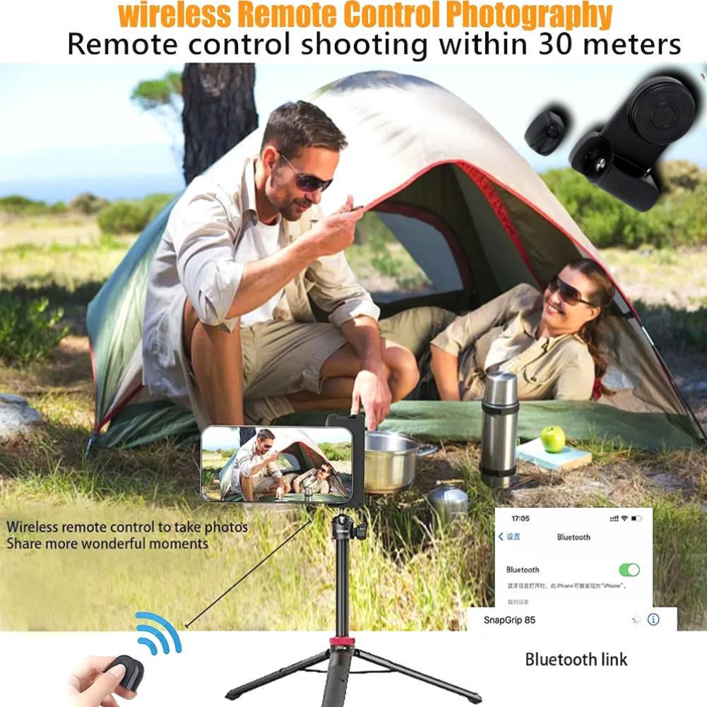 Magnetic Selfie Handle, USB Rechargeable Phone Selfie Handle with, Adjustable Camera Stabilizer for iPhone & Android, Selfie Ring Light, Smartphone Camera Accessories