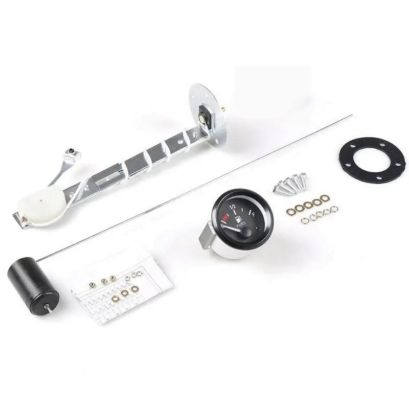Fuel Level Gauge Unit for Boat Fuel Tanks, Universal Oil Level Meter, Suitable for Ships, Trucks, Rvs, Car Modification, 52mm Face