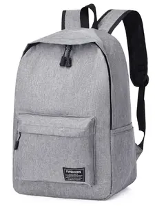New Arrival Basic Canvas Large Capacity Wear Resistant Backpack For Men Ideal For High School College Students Daily Class Commute Travel Casual Daypack