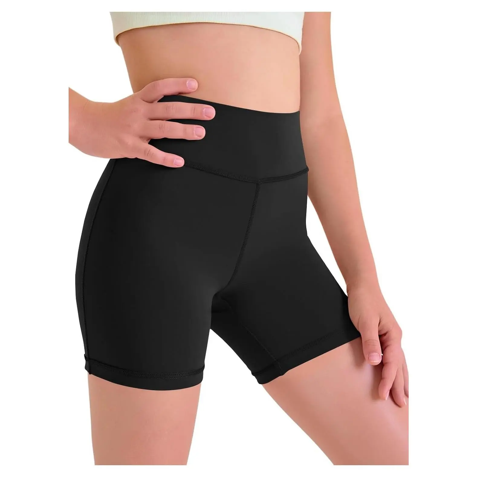 Girls High Waisted Athletic Shorts for Kids - Soft Stretchy Workout Volleyball Yoga Dance Gymnastics Running Cheer Biker Shorts, Casual Active Wear 5-14 YearsGift