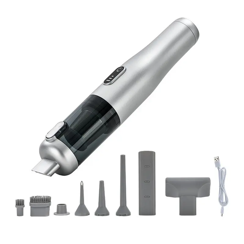 Cordless Handheld Vacuum, Brushless High Suction Mini Car Vacuum Cleaner, Wireless Car Vacuum, Car Upholstery Cleaner, 4-in-1 Portable Air Duster, Blower & Pump for Car, Home, and Travel