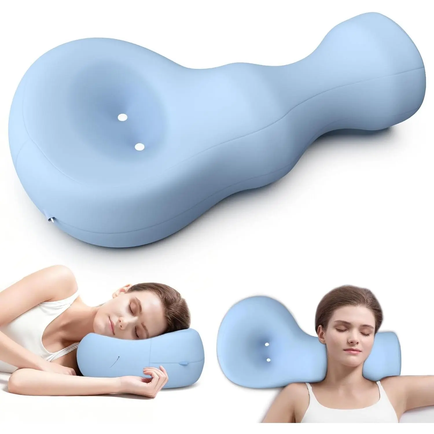 Memory  Side Sleeper Pillow,   Support for Comfortable Sleep, Contoured  Design