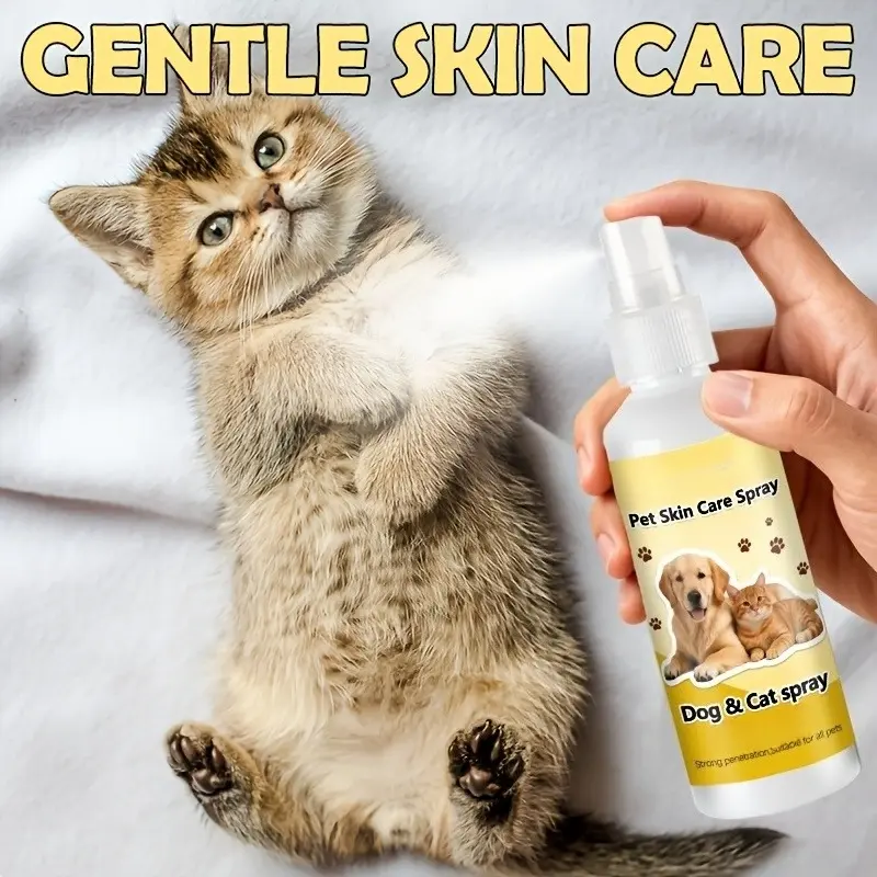Pet soothing spray | dog cat gentle daily care spray, fresh and light texture, indoor use, convenient for home pet beauty, suitable for dogs and kittens.