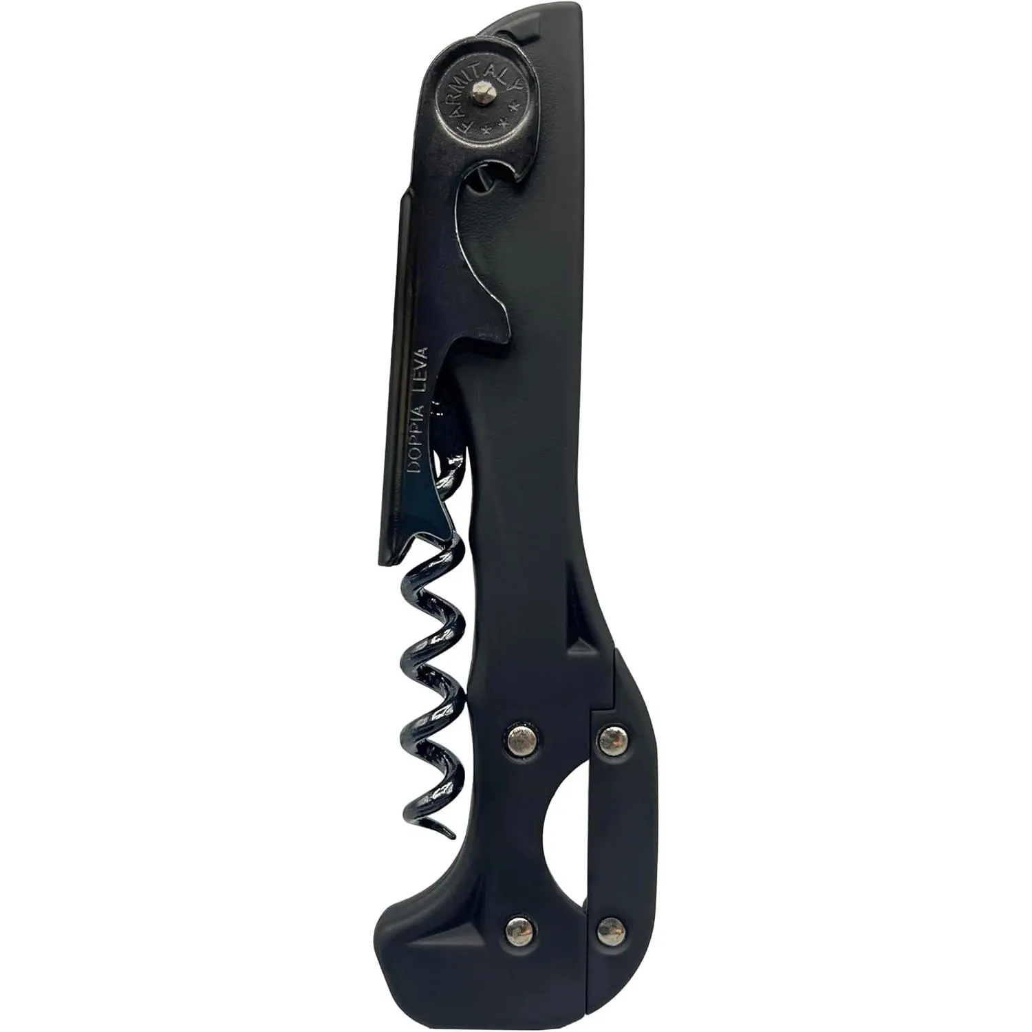 Two-step Soft-touch Corkscrew, Black