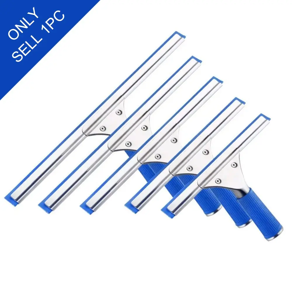 15/25/30/35/40/45cm Glass Cleaning Household Squeegee Window Wiper Window Cleaning Tool Rubber Blade for Bathroom Shower Home Car Glass Cleaning