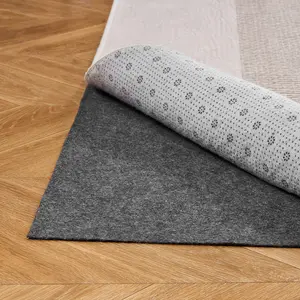 VEVOR Rug Pad 5x 7 ft, Non-slip Carpet Area Pad, Rug Mat Padding with Dual Surface Felt Cushion Rubber Gripper, Hardwood Floor Protection for All Floors, Finishes, Keeps Carpets in Place
