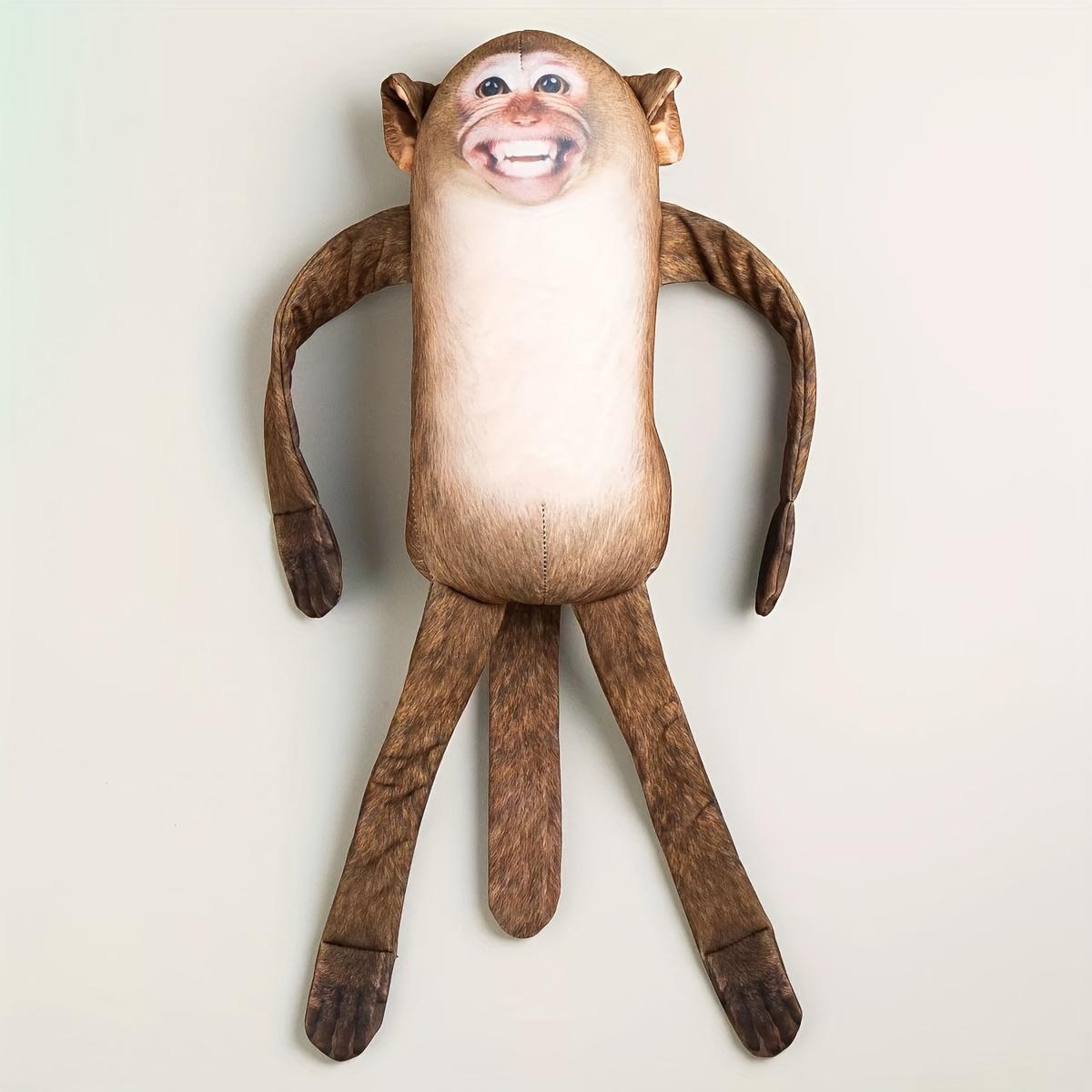 Mischievous Monkey Plush Toy – Fun Fridge Hanging Decor, Perfect Office Prank Gift & Cute Accessory for Monkey Lovers! weighted Anxiety Relief Stuffed with Lights and Music Cartoon Gorilla Backpack heat