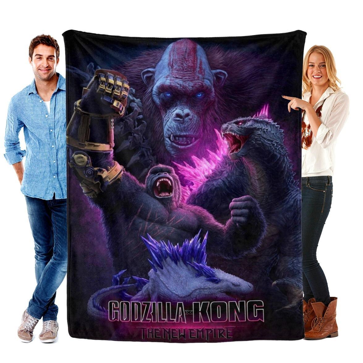 Kong Vs Godzilla Soft Comfy Blanket, Soft Lightweight Throw for Bed Sofa Office Camping Travel, Perfect Gift for Sci-Fi Fans. Kong Vs Godzilla Soft Comfy Blanket, Soft Lightweight Throw for Bed Sofa Office Camping Travel, Perfect Gift for Sci-Fi Fans.