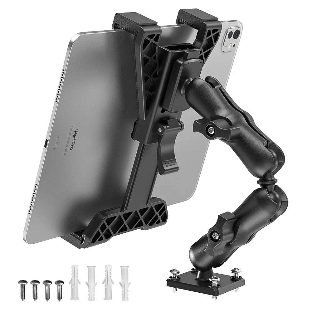 PLDHPRO 360° Adjustable Tablet Stand, Car Dashboard Wall Mount, Strong Suction Design, Compatible with iPad & Smartphones, Essential Travel Accessory, Suction Cup Phone Holder, Phone Holder for Car Dashboard
