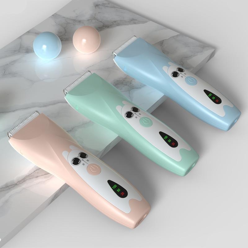 1 Piece Cartoon Pattern Baby Hair Clippers, Electric Hair Trimmer, Portable Electric Rechargeable Grooming Clipper