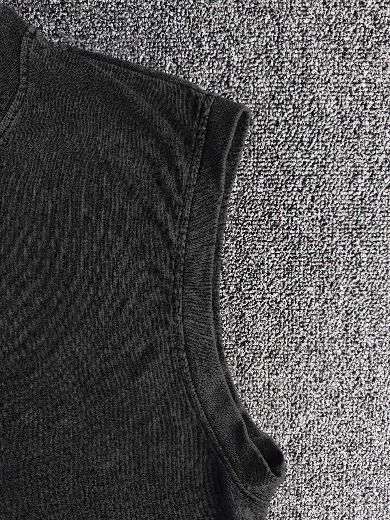 Men's Wing Print Round Neck Knit Tank Top, Regular Fit Casual Fashion Sleeveless Top for Summer, Men's Clothes for Daily Wear, Socks