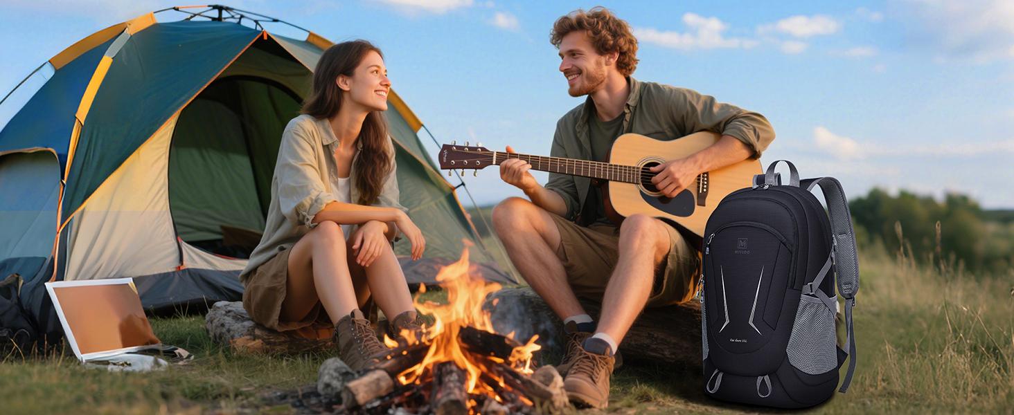 Backpack - Ultra Lightweight Packable Backpack for Travel Camping, Hiking Back Pack Waterproof Foldable Daypack for Men Women Black