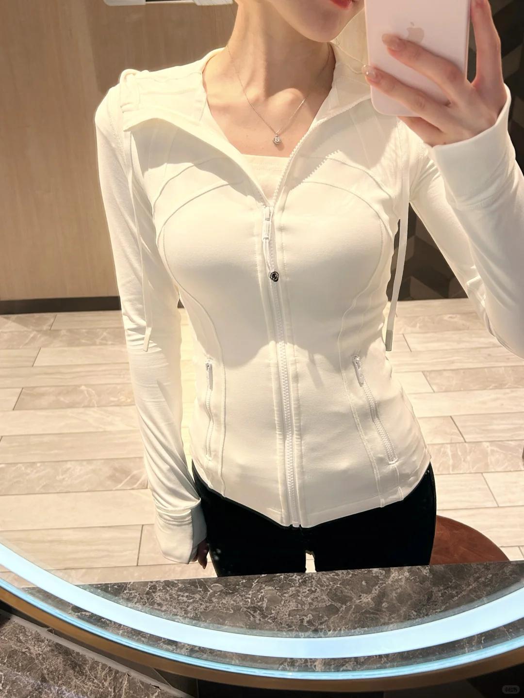 LULU  New hooded jacket for summer, thin, quick drying, slimming, tight fitting, sports and elastic jacket, slim fit