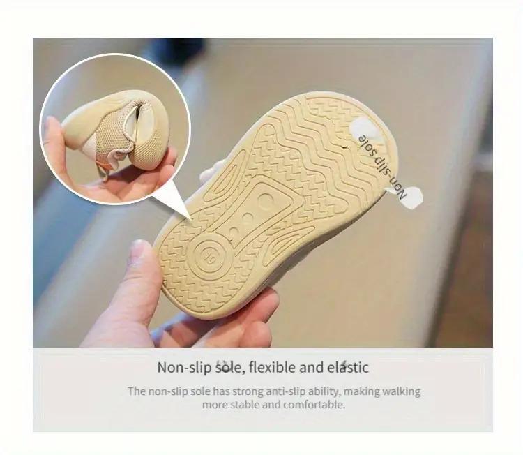 NewNewBaby First Walkers Non-Slip Shoes |             Soft Sole Toddler Sneakers for Boys & Girls,Cute Cartoon Beige/Pastel Shoes - Breathable, Cushioned, - Lightweight Toddler Trainers for Little Walkers