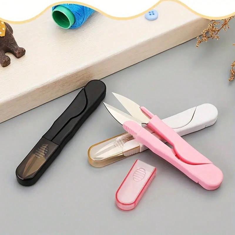 Ergonomic U-Shaped Safety Scissors, Plastic Handle Stainless Steel ...