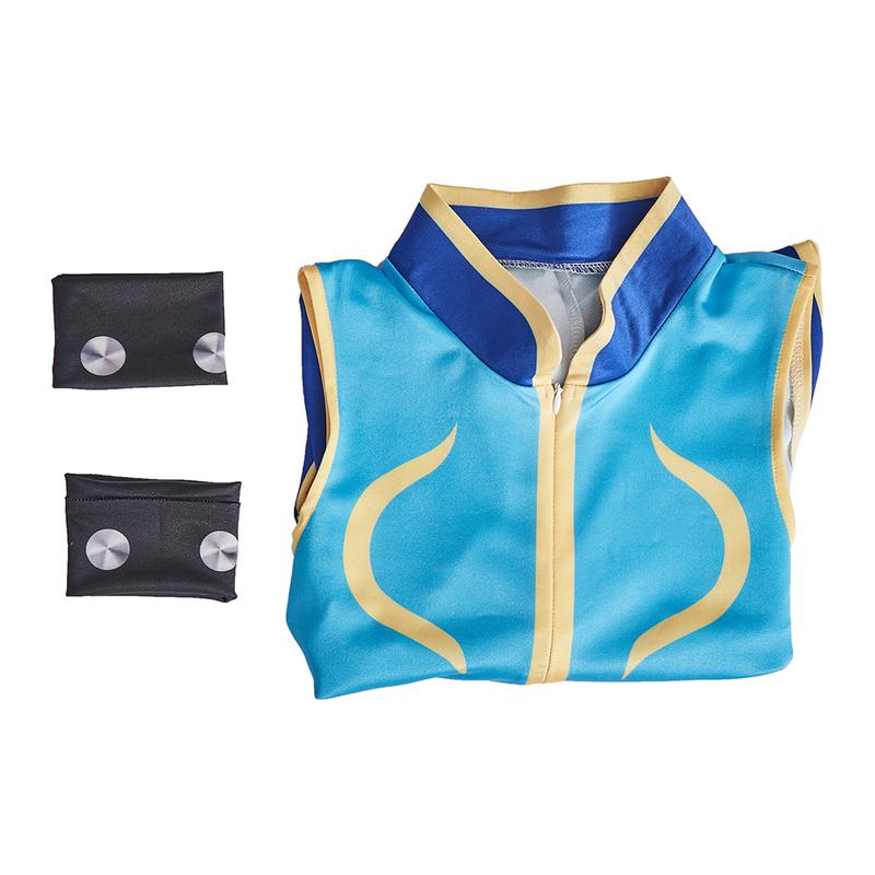 Chun Li Cosplay Costume Fighting Game Chun-Li Jumpsuit SF6 ChunLi Battle Suit Kungfu Chunli Halloween Carnival Bodysuit Outfit