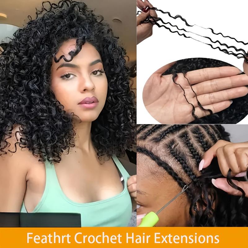 ISEE HAIR Crochet  Hair Extensions Miracle Knots Pre-Separated 50g/Pack (– Knotless Boho Braids, Multiple Curly & Wave Textures Protective Hairstyles For Black Women # greenish # TikTokShopSpringGlowUp