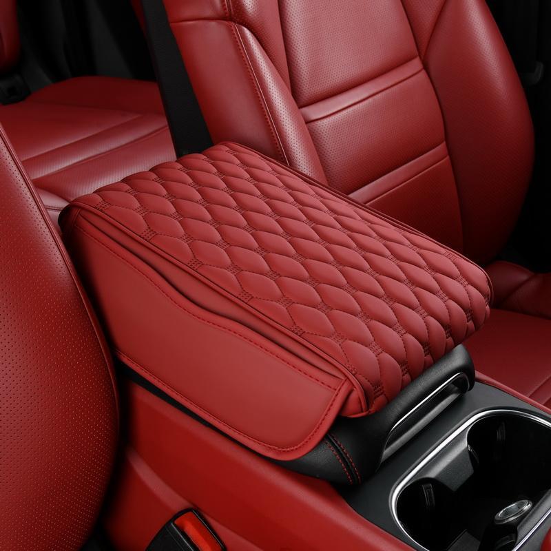 Car Center Console Armrest Protector, Plaid Pattern Car Armrest Protective Pad, Universal Car Armrest Box Booster Guard Pad, Boyfriend Gift, Car Stuff, Car Organization