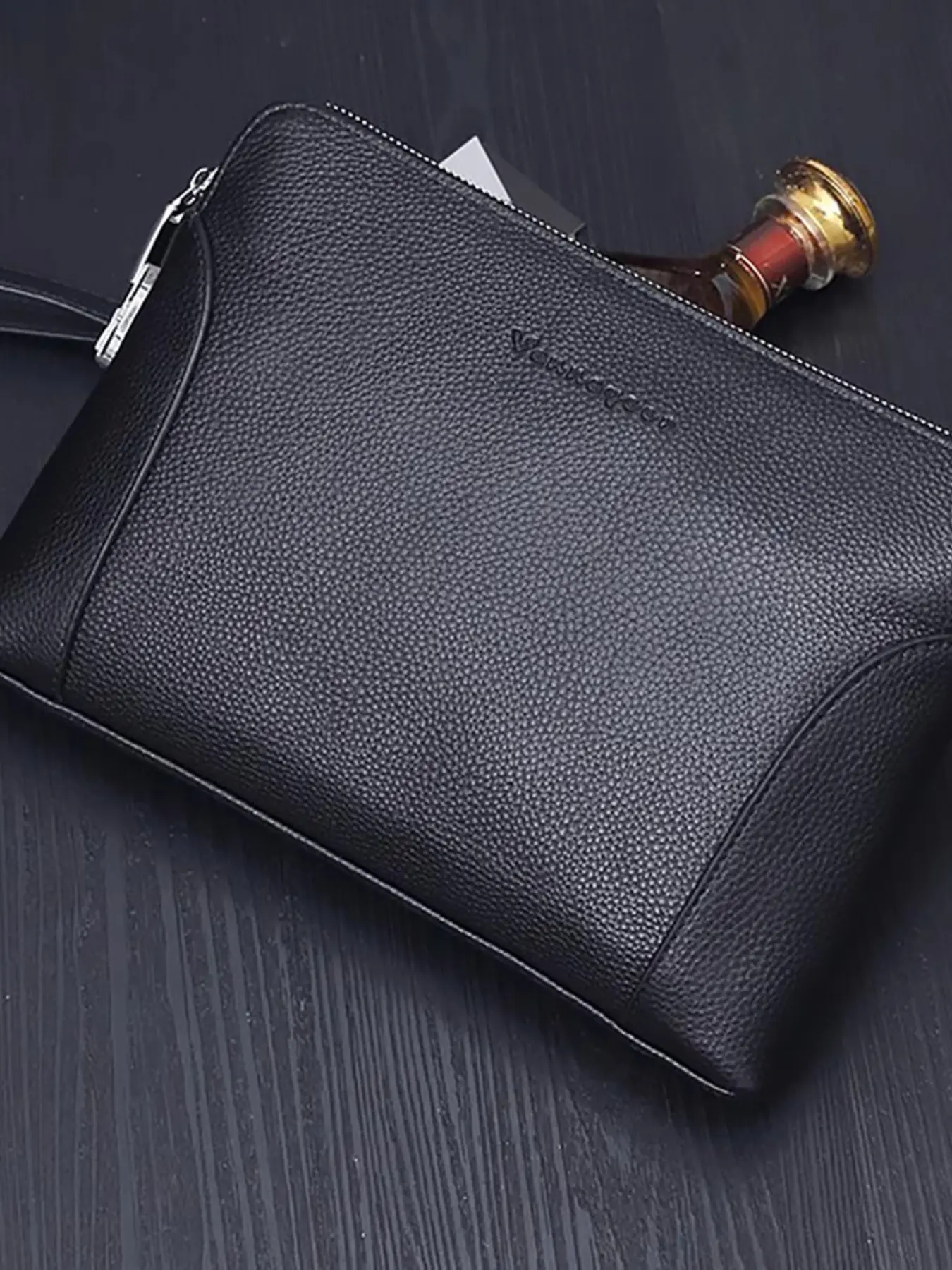 Men's Large Capacity Handbag, Fashion Clutch, Simple Design, Stylish Accessory, Perfect for Daily Use, Durable Material, Easy to Carry