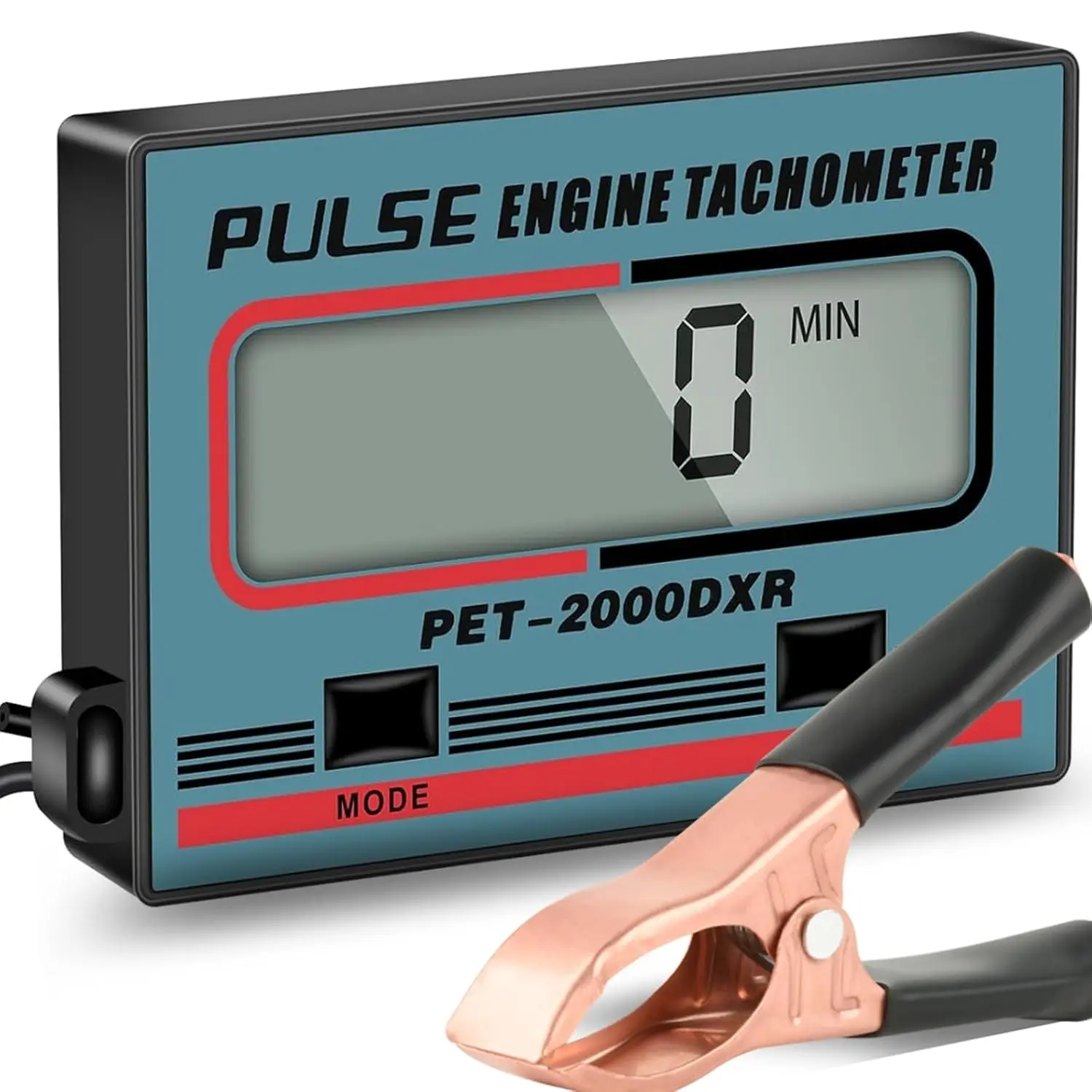 Small Engine Tachometer Digital  RPM Gauge  Tach Hour Meter with Clip Mini Inductive Pulse Tachometer RPM Gauge Tester for  Marine Outboard Boat  Lawn Mower Tacho Meter