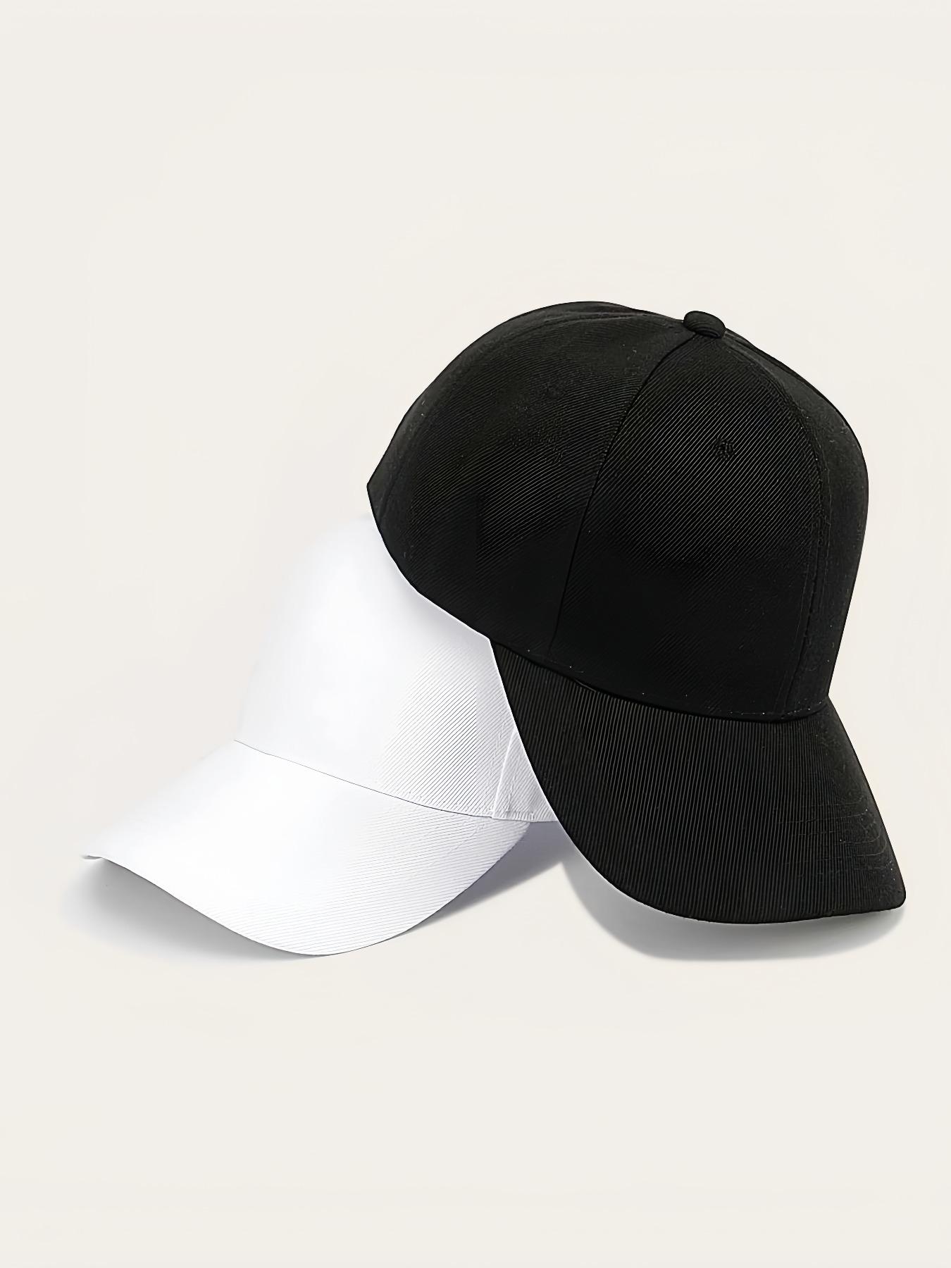 1 Piece/2pcs Unisex Casual Trendy Plain Color Baseball Cap Adjustable, Summer 2024 Street Style Sportive Minimalist Baseball Cap, Fashionable Hat for Men & Women for All Season, National Day Offers