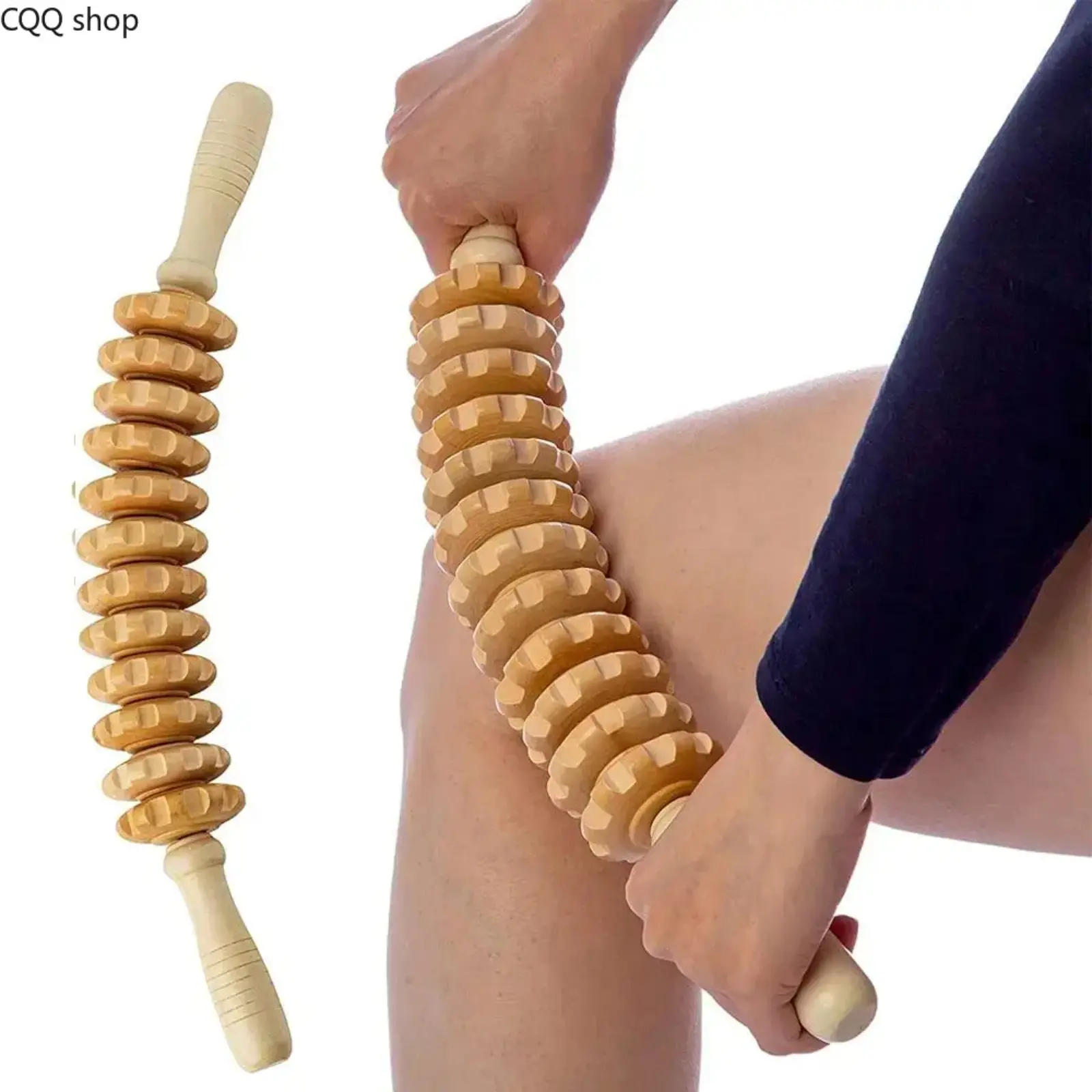 Wooden Lymphatic Drainage Manual Massage Tool - 1 Count Gentle Touch Massager for Sculpting, Muscle Shape, Daily Body Care (Sports & Outdoor Camping & Hiking Hammock Companion)