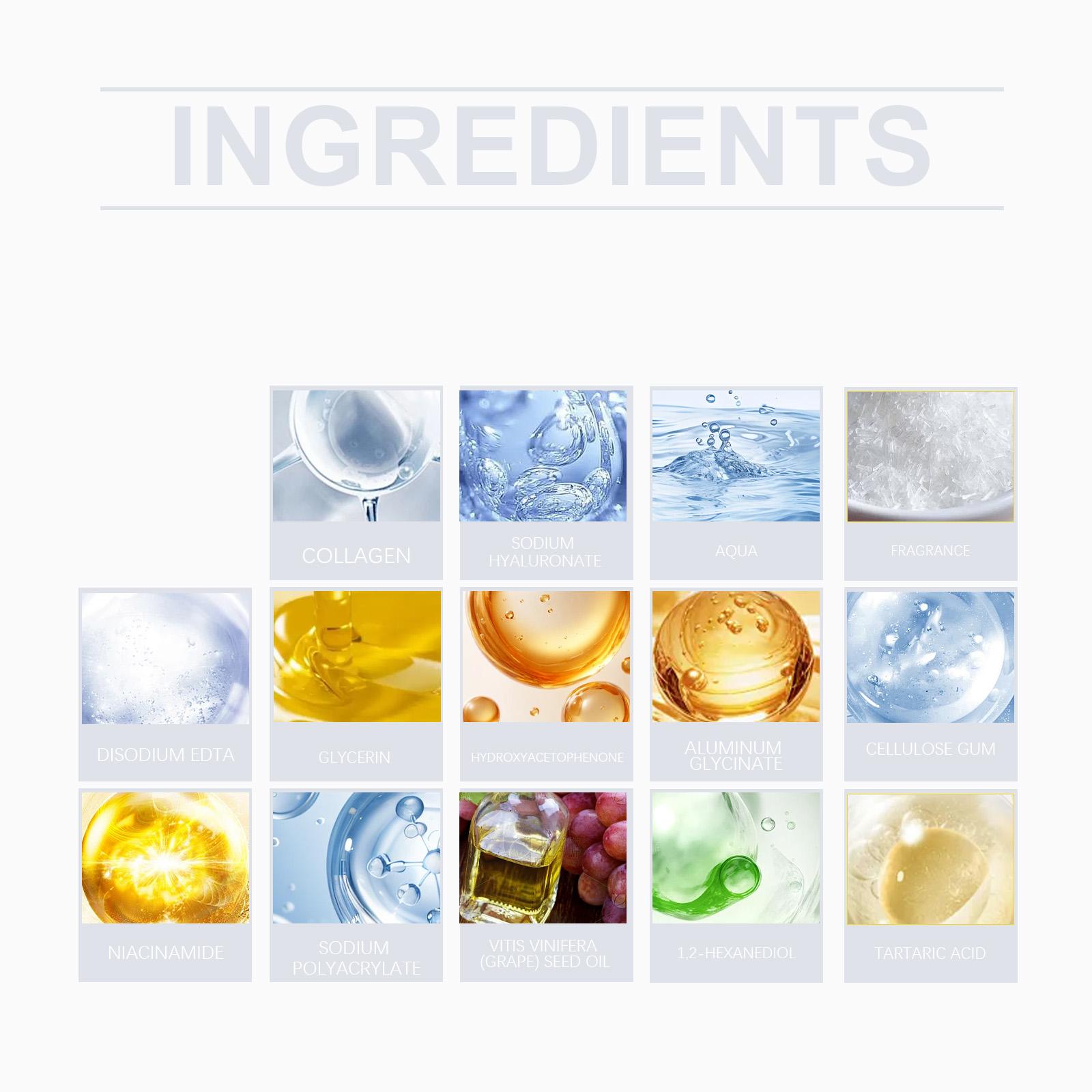 EELHOE Collagen Hydrating Sheet Mask Box Set (4 Sheets), Nicotinamide Glow Facial Mask for Glass Skin, Wrinkle Cream Results for Firming & Pore Tightening, K-beauty Sleeping Mask, Korean Skincare TikTok Exclusive Bundle, Gentle Radiant Dewy Skin