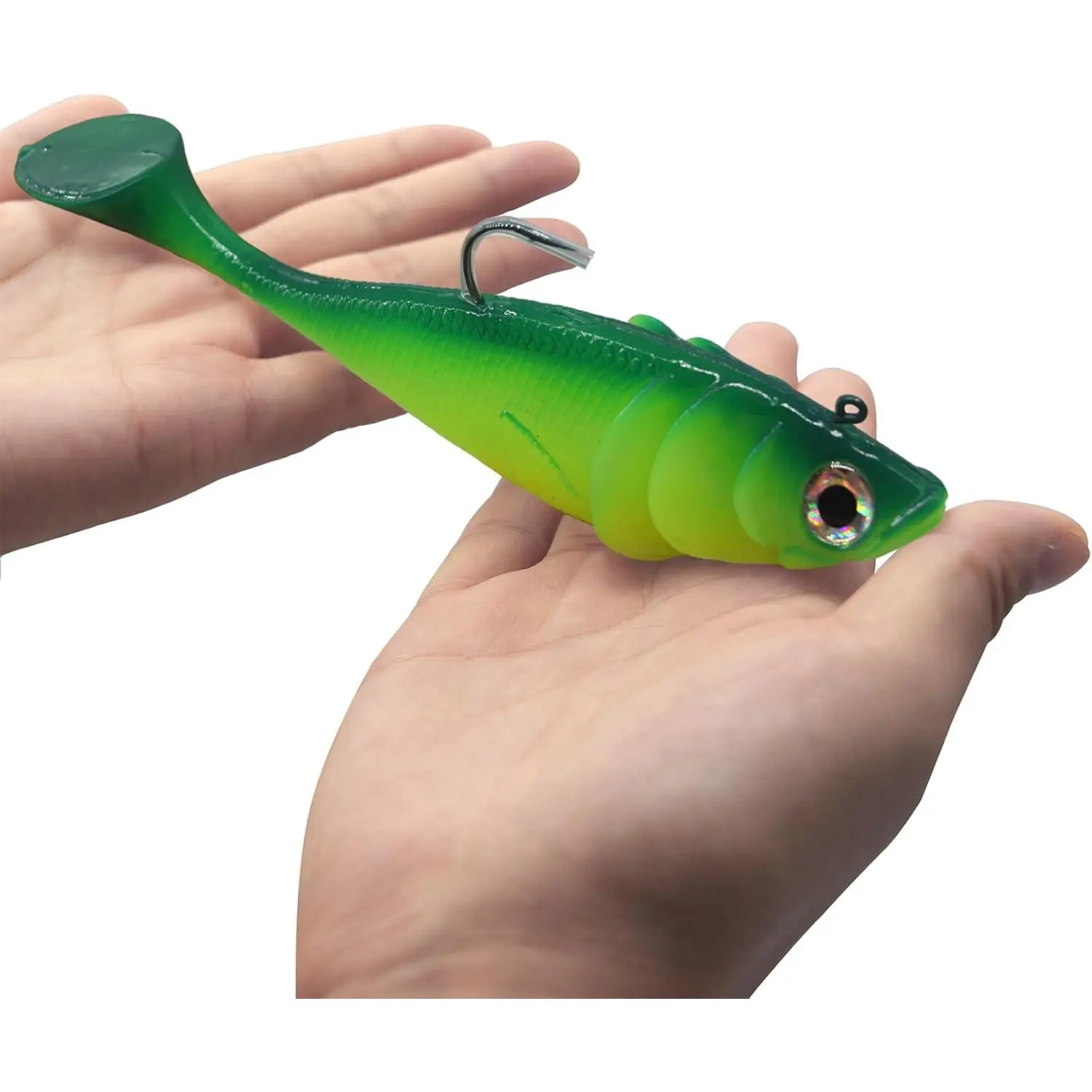 Big Jig Worm Lures Swimming  Soft Plastic Fishing Lure for Bass, Crappie, Trout, Pike, Sea Bass, Redfish, Striper,Fishing Lures for Freshwater & Saltwater