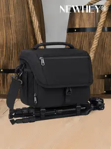 Waterproof Camera Sling Crossbody Bag with Handle, Dslr Mirrorless Camera Case with Tripod Strap and Rain Cover, Compatible with Canon Nikon Sony Fuji