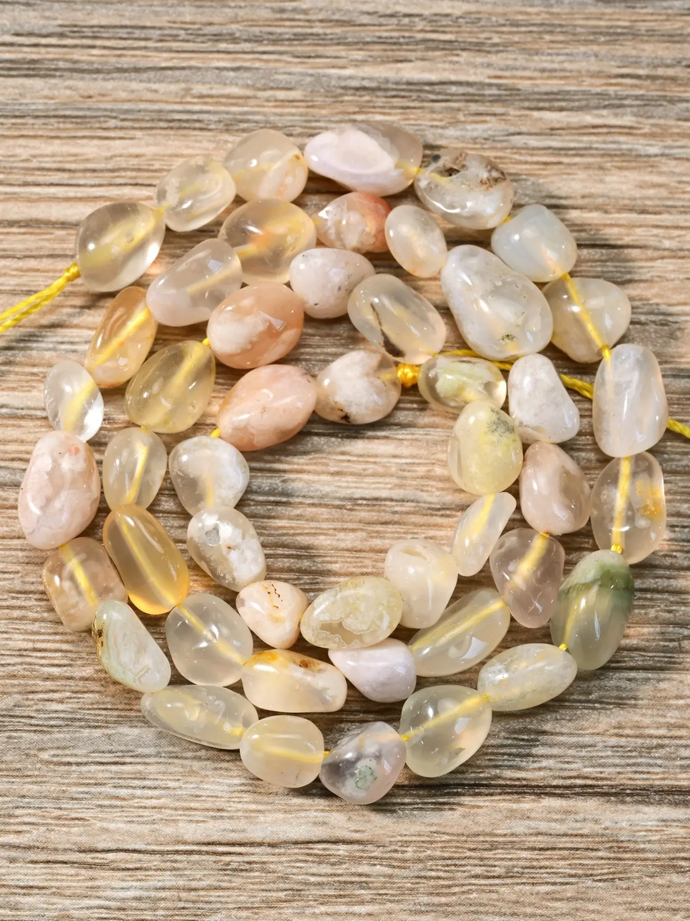 Natural Agate Gemstone Loose Beads - 6*8 mm Irregular Agate Beads For Jewelry Making Supplies, DIY charm necklace & bracelet One Strand 40cm/15.75inch