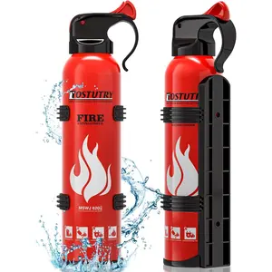 Upgraded 8-IN-1 Portable Fire Extinguisher 2 Pack for Home Vehicle Car Kitchen Boat, Non-Toxic Small Fire Spray with Mount for Class A B C K Fire, Prevent Re-Ignition Easy Clean