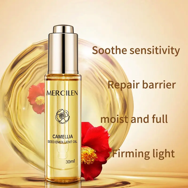 Mercilen Camellia Seed Moisturizing Oil 30ML, Facial Essence, Hydrating and Nourishing, Skin Care Stabilizer, Face Serum Oil
