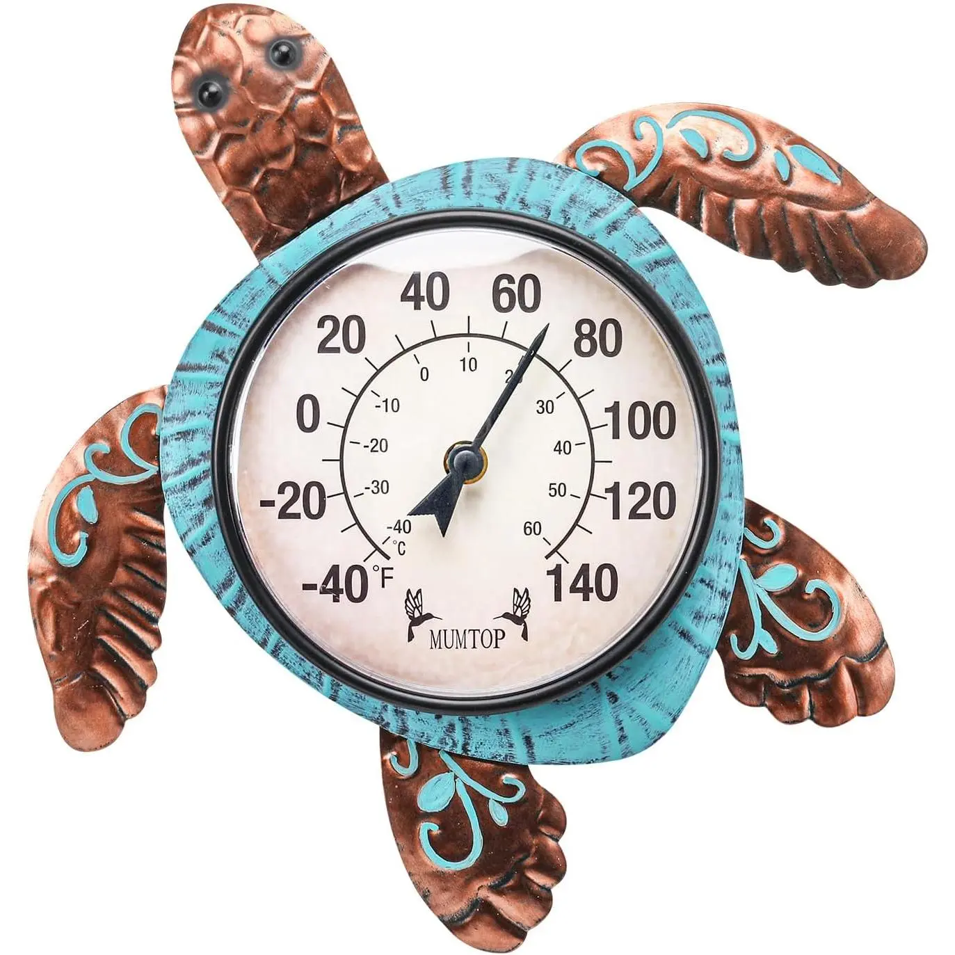 Outdoor Thermometer, Turtle Outside Wall Thermometer for Patio Yard Garden Outdoor Thermometer, Turtle Outside Wall Thermometer for Patio Yard Garden