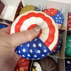 USA 250th Anniversary Dumplings Squishy Toy with Steamer Reusable Rebound Squeeze Reliever Toys