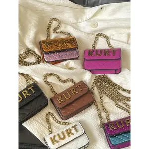 Women's Mini Crossbody Bag, Spring Summer New Arrival, Eagle Head Design, Rhombus Chain Bag, Elegant Evening Bag, Perfect for Dates