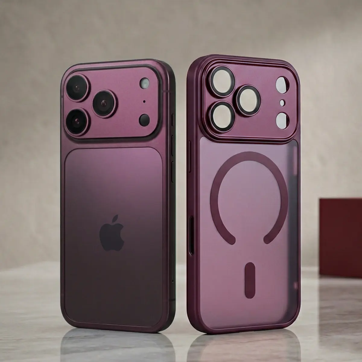 Magnetic Mag‑Safe Phone Case for iPhone 18 Pro Max 17 16 15 18Pro 18Promax, Luxury Matte Translucent Shockproof Armor Cover, Full Camera Lens Protection Soft Bumper Hard Back Wireless Charging Protective Phone Shell for Men and Women
