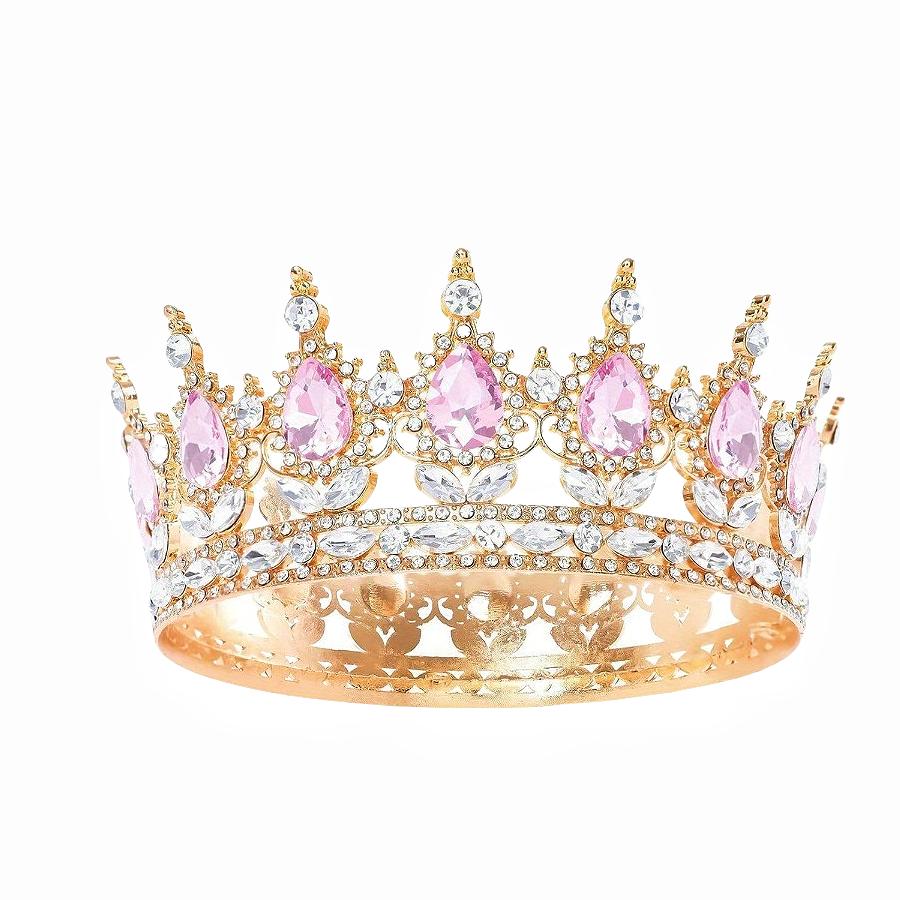 Exquisite Crystal Bridal Crown Headpiece Elegant Luxury Design For Weddings Birthdays And Formal Events Versatile Decor For Women And Cake Ornaments