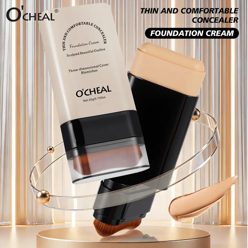 Ocheal Lightweight Comfortable Foundation Stick with Natural Coverage, Waterproof and Sweatproof Concealer for Flawless Skin