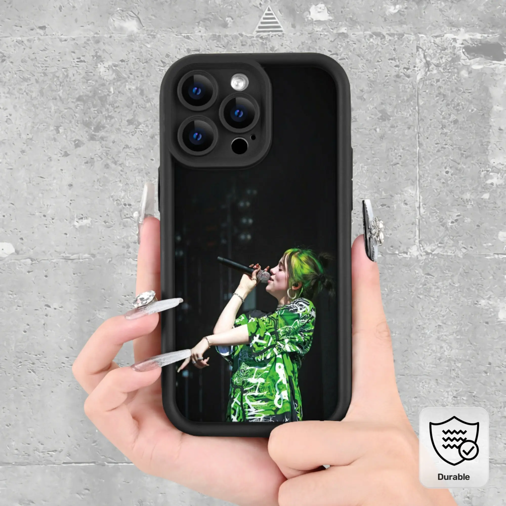 A Billie Lady Art Case |   Graffiti Style - Durable And Long-Lasting |   Camera Protection |   Shockproof And Drop-Resistant |   Matte Anti-Slip |   Light Luxury Fashion, UV Printing Suitable for Iphone 17/16/15/14/13/12/11/Xs/Xr/X/7/8/Plus/Pro/Max - Blac