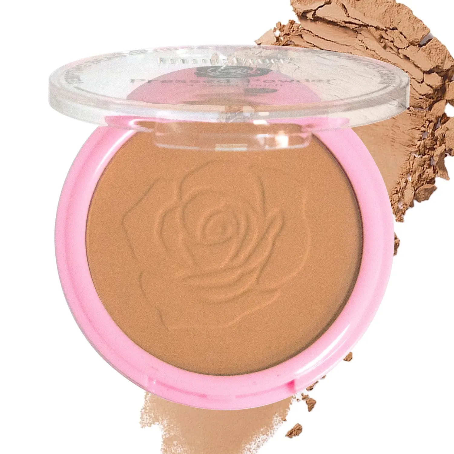 3 Shades Bronze Pressed Powder,  Face Makeup Oil Control Matte Waterproof Contour Compact Powder