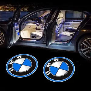 2pcs Bmw Emblem LED Car Door Welcome Light, HD Projector Lamp for Bmw Models, Accessories for Me90 E60 F18 E46 F30 F20 M2 M5 M3 E87 M4 X3 X5 X1