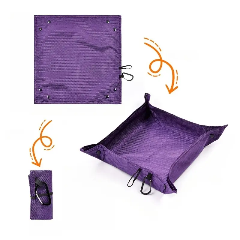 Multi-Functional Outdoor Camping Seat Cushion, Portable Foldable Picnic Mat, 5-in-1 Storage Basket/Tray/Organizer/Seat Cushion, Camping Gear