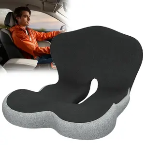 Premium Car Seat Cushion with Lumbar Support, High-Quality Memory Foam Vehicle Driver Chair Pad, Ergonomic Auto Driving Backrest Padding for Sciatica Relief, Car Seat Cushions For Driving, Elegant Back to School Gift