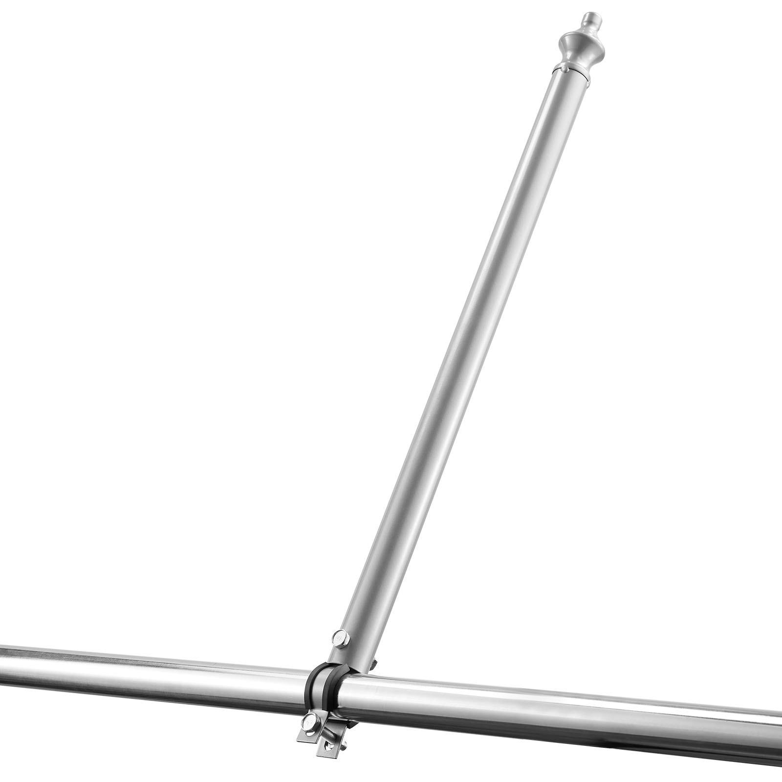 VEVOR Chain Link Fence Extensions, 18 Packs 27.4" Extension Height, Galvanized Post Extender for 1.3" to 1.5" Top of Fence, U Bracket, Barbed Wire Extend Arm for Privacy, Prevent Dogs Jumping Out VEVOR Chain Link Fence Extensions, 18 Packs 27.4" Extension Height, Galvanized Post Extender for 1.3" to 1.5" Top of Fence, U Bracket, Barbed Wire Extend Arm for Privacy, Prevent Dogs Jumping Out