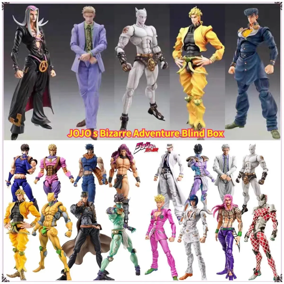JOJO s Bizarre Adventure Blind Box Figure 3 9cm 10 30cm Anime Collectible Model Toy Random Surprise Gift PVC Figurine for Fans