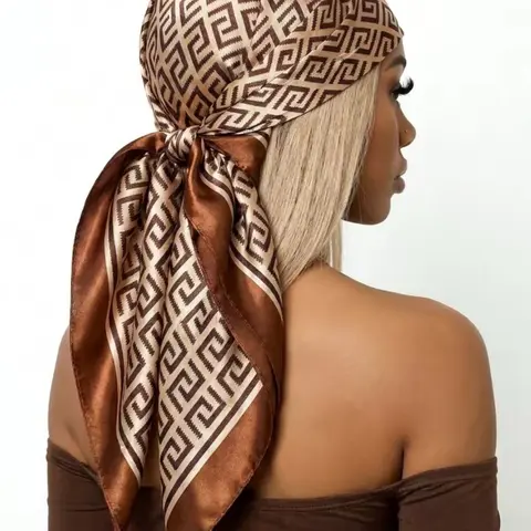 Fashionable Printed Square Scarf for Women, Versatile Bandana for Daily Wear & Sun Protection, Stylish Accessory for All Seasons, Fashion Hair Scarves, Versatile Headscarf, Casual Fashionable Scarf
