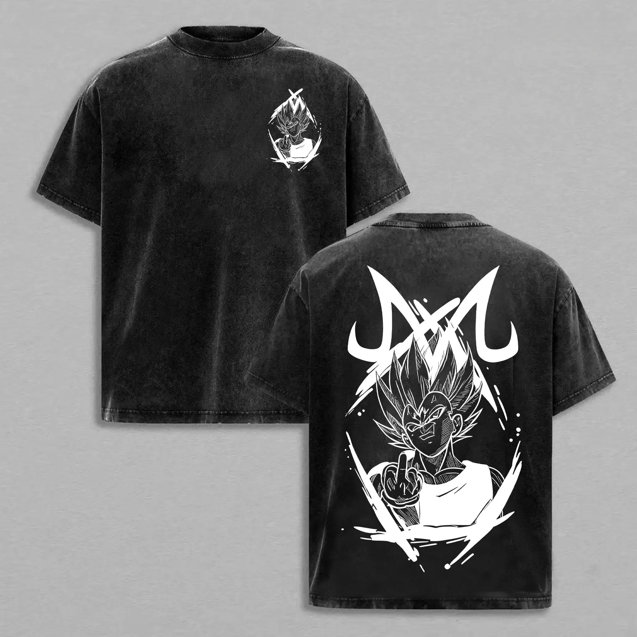 DBZ Majin Vegeta Unisex Summer outfits men streetwear 80s 90s graphic tees Anime tank tops men gifts,funny graphic tee, men’s trendy t-shirts