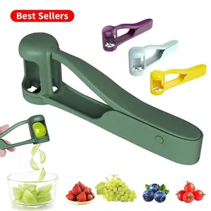 Safe Toddler Grape Cutter for 1-3 Years | Stainless Steel Fruit Slicer for Grapes Cherry Tomatoes Blueberries, Lightweight Baby Food Prep Tool for Fruit Salads & Snacks